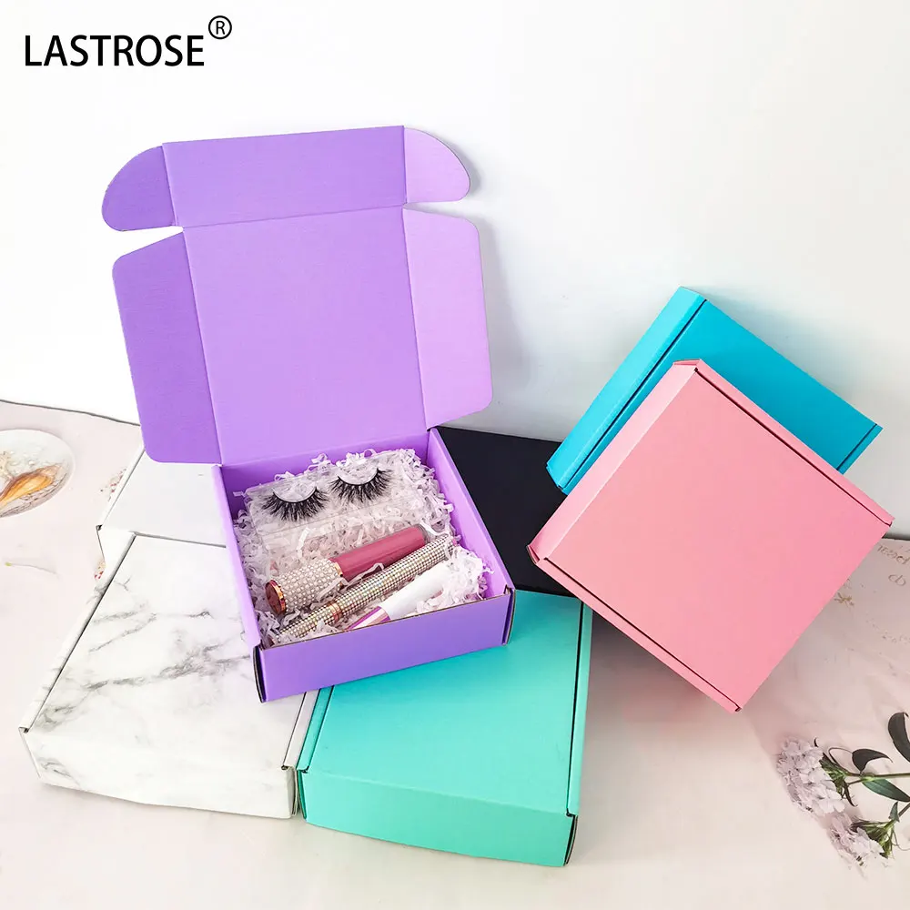 Hot Sale Portable Corrugated Box Packaging OEM Logo Printed Pink Mailer ...