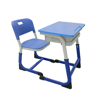 High School Classroom Height Adjustable Chairs and Desks Guangzhou Manufacturer University Campus Furniture