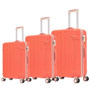 Wholesale TSA Lock 4 Wheel Spinner ABS PC 3 Piece Luggage Set Hardside Suitcase Trolley Luggage