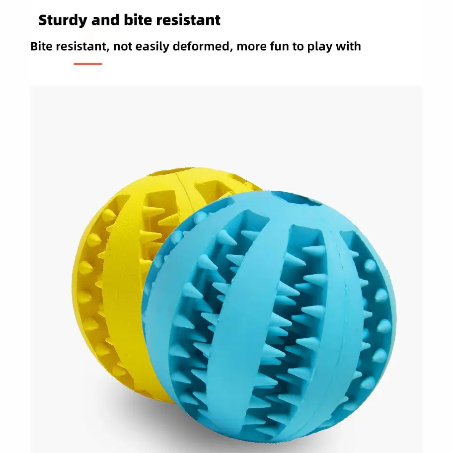 Pet Dog Toy Interactive Durable Soft Rubber Balls Nontoxic Bite