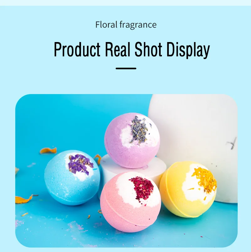 Экстракт растительной эссенции банный шар спа расслабляет тело и увлажняет кожу в различных цветах ароматах