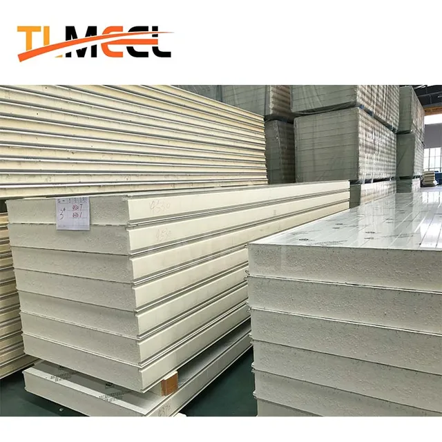 Walk In Cooler Pu Insulation Wall Floor sandwich Panels For Cold Storage Room Freezer