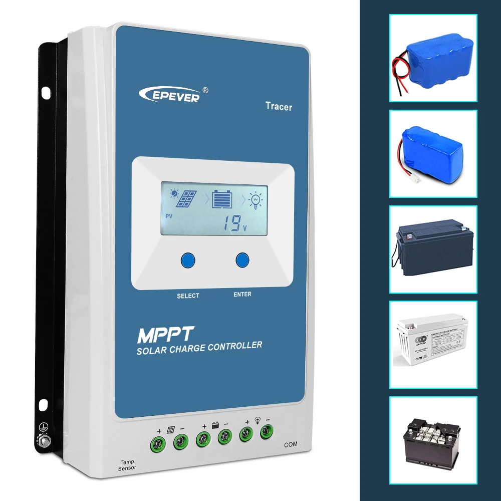 Epever 100a 12v 24v 48v 10420 Tracer10420an Lithium Battery Charge ...