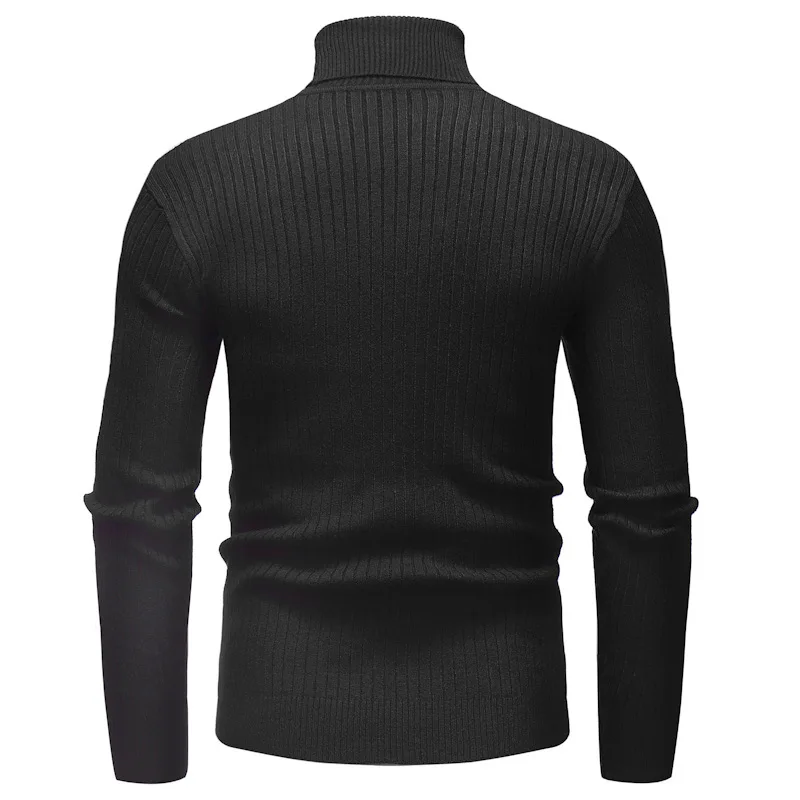 2018 OEM &ODM Best Quality Three Color High Collar Basic Style Men's Pullover Sweater