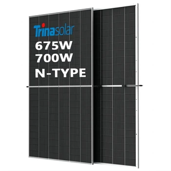 Hot sale Trina vertex N type 700watts solar panel double side dual glass 680W 690W 695W 700w monocrystalline solar panel