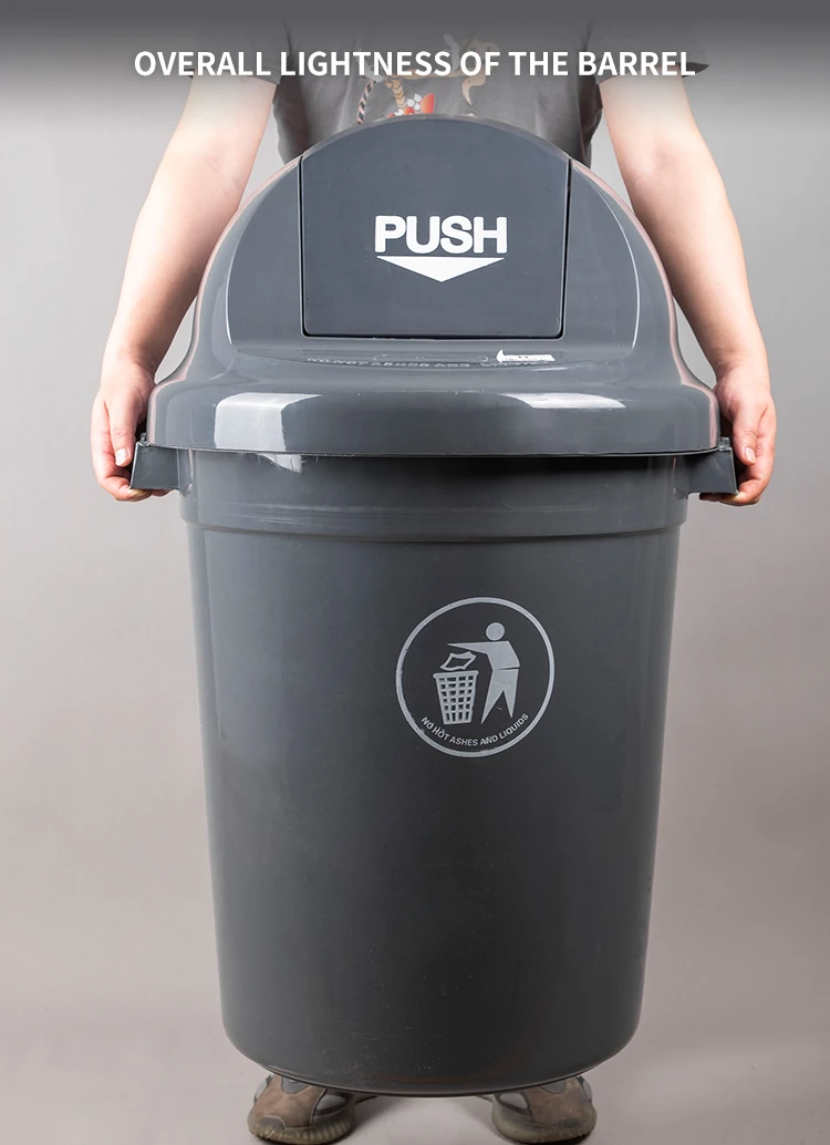 110l Plastic Round Recycling Dustbin With Push Lid For Sale Buy 110l