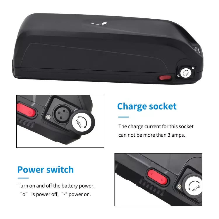 Factory Customized Hailong Ebike Battery 48v 36v 52v 10ah 13ah 15ah 17 ...