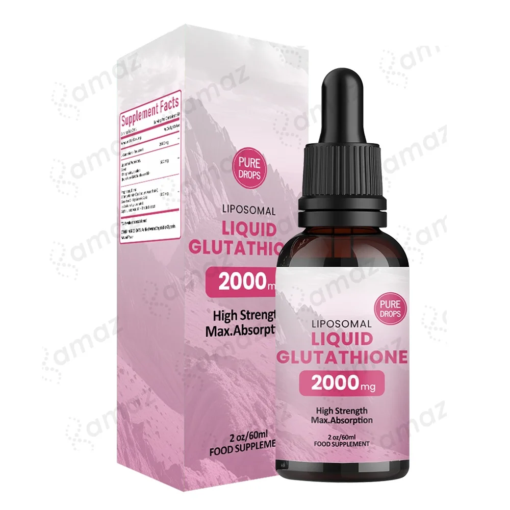 Private Label Liposomal Glutathione Supplement Drops For Adults Skin Whitening Oral Drink Liver Detox Antioxidant Properties Oem