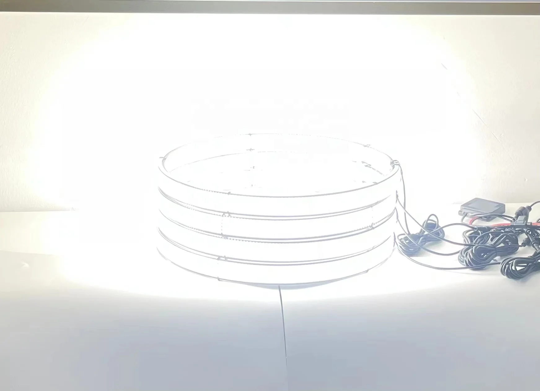 Kingshow 10 Row 5 Row Super Bright Wheel Light New Design Pure White Car Offroad Wheel Rim Accessory 12V Headlight