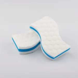 Cleaning Products Kitchen Dish Sponges Composite Hot Pressed Melamine Sponge with Pu Sponge