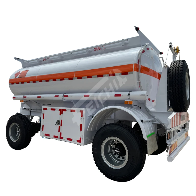 2 Axle 10000L Towbar Tank Trailer Wine Juice Transport Tank Trailer Truck Semi Trailer Water Liquid Tanker for Sale