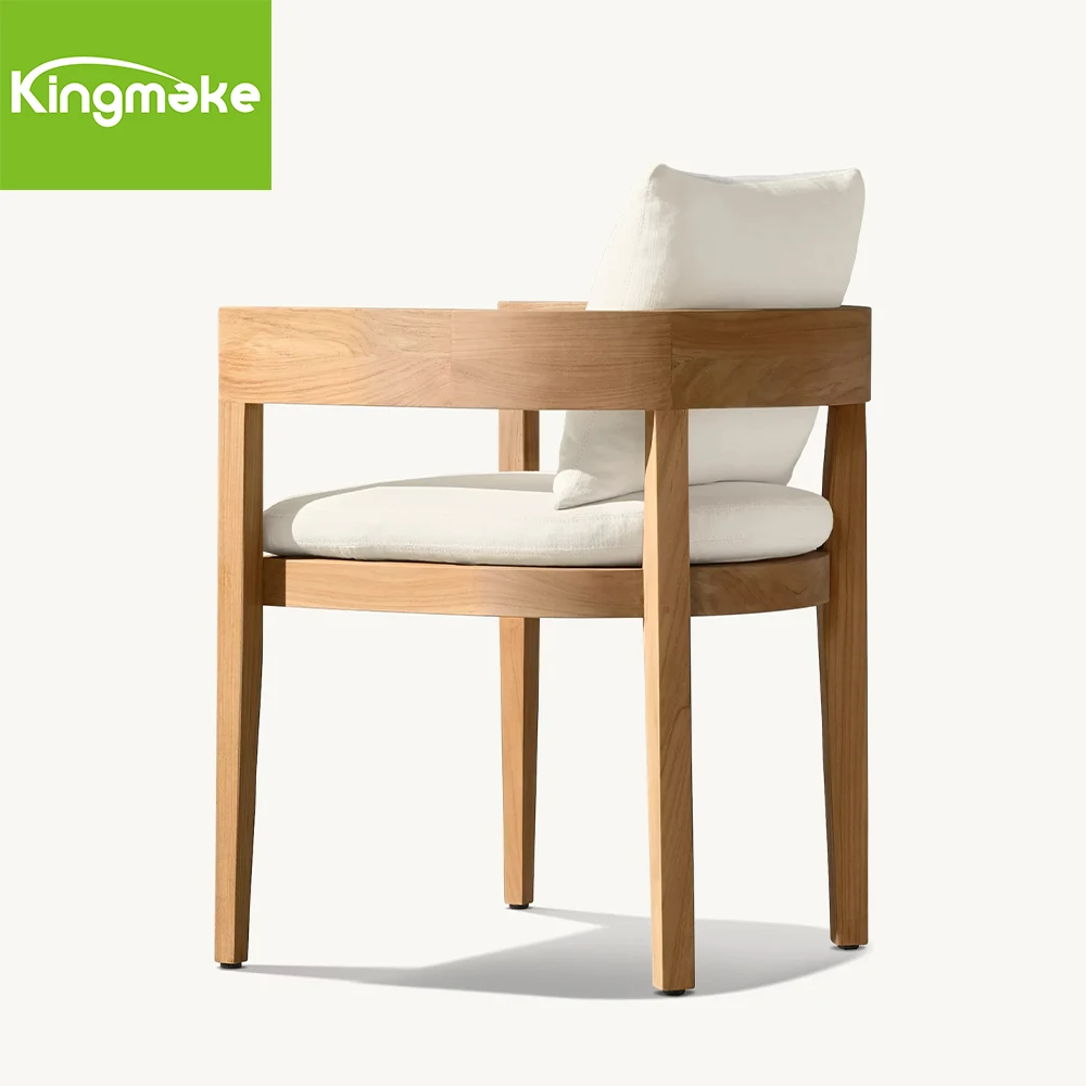 Heavy Duty Teak Wood Outdoor Table And Chair Set Wooden Round Dining