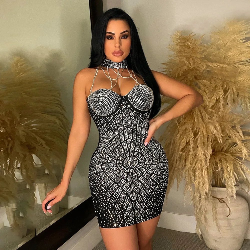 white christmas dresses Sexy Nightclub Dress Summer Slim Women’s Mini Tight Dress Homecoming Dress  cg10323 main image 0