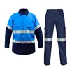 Blue and navy blue overalls - top and trousers