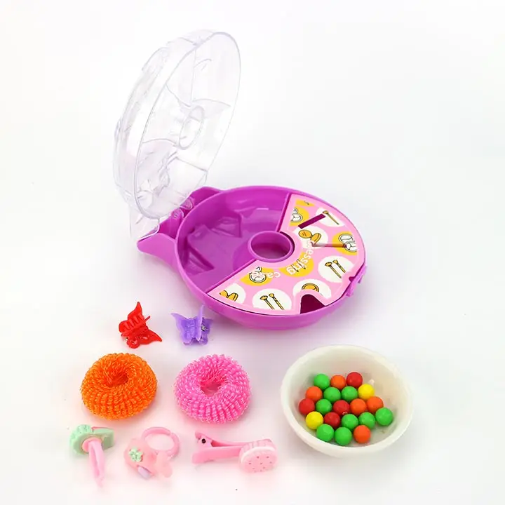 Мультяшные украшения для девочек и шкатулка для украшений с мороженым, игрушечные конфеты