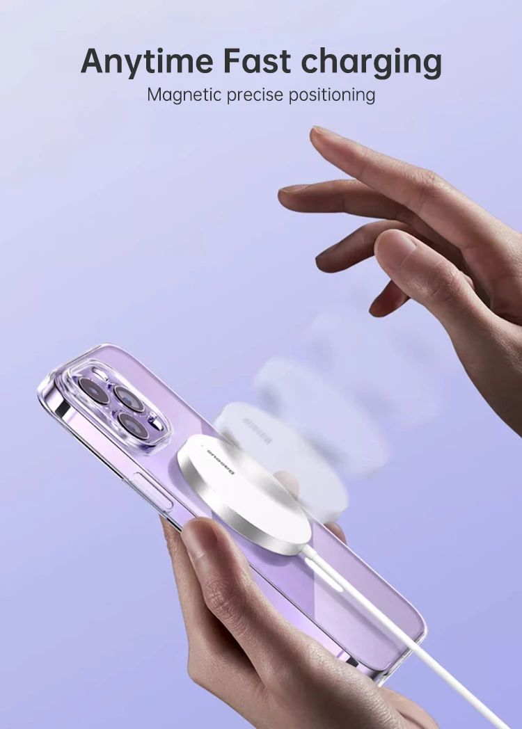 Magsafe Wireless Charging Transparent Clear Shockproof Phone