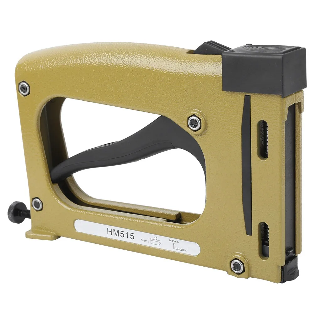 Ручной пистолет для ногтей HM515 производства мебели украшения интерьера кожаный продукт инструменты фиксации обратной стороны