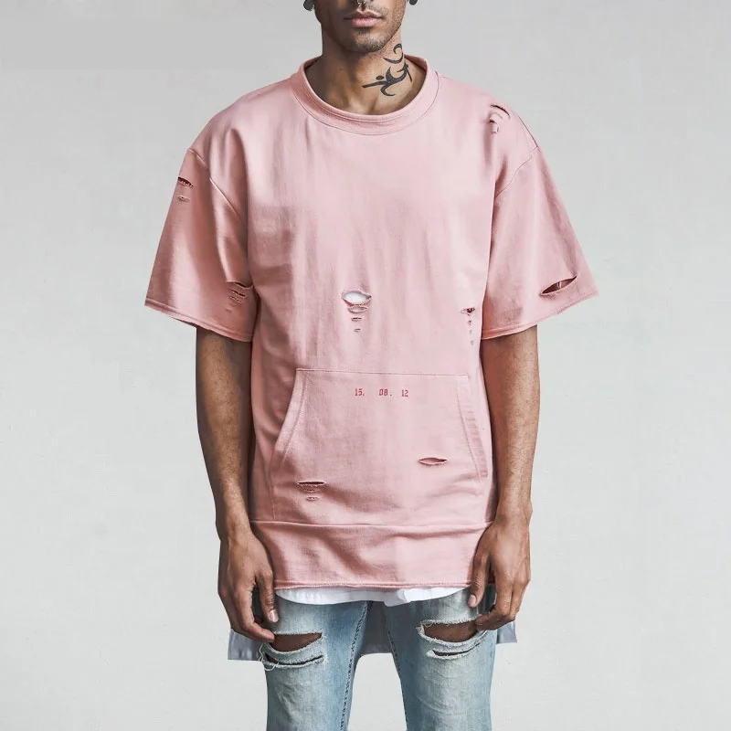 pink t shirt men's style