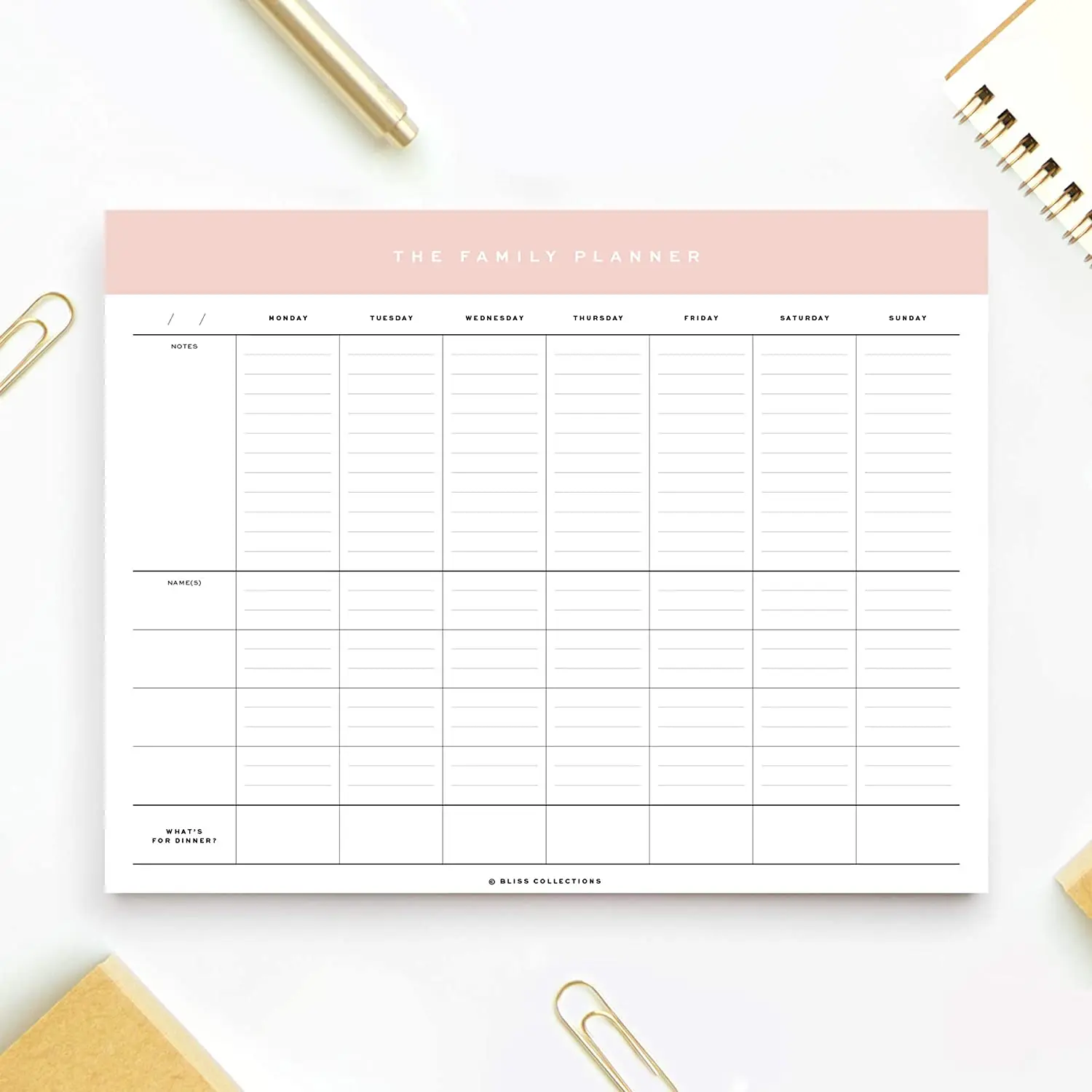 Magnetic Daily Planner Tear Off Pad Meal to Do List Schedule Task Productivity Schedule Organizer Motivational Calendar 7 x 10 Daily 52 Sheets Notepad for Refrigerator or Desk 