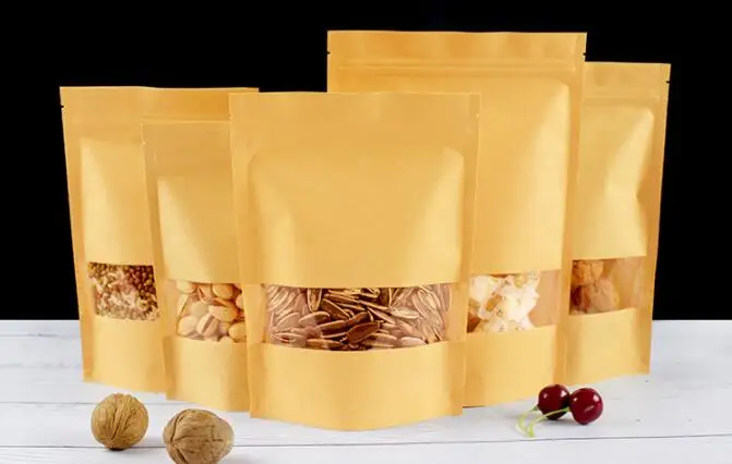 Low Price Guaranteed Quality Packaging Packing Brown Kraft Paper Bags Food