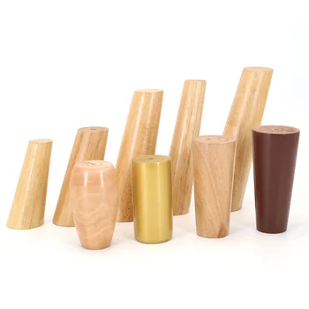 Custom Solid Furniture Parts Wooden Feet Sofa Leg Wood Bed Legs Replacement Wood Leg Sofa Feet Furniture Accessories Foot