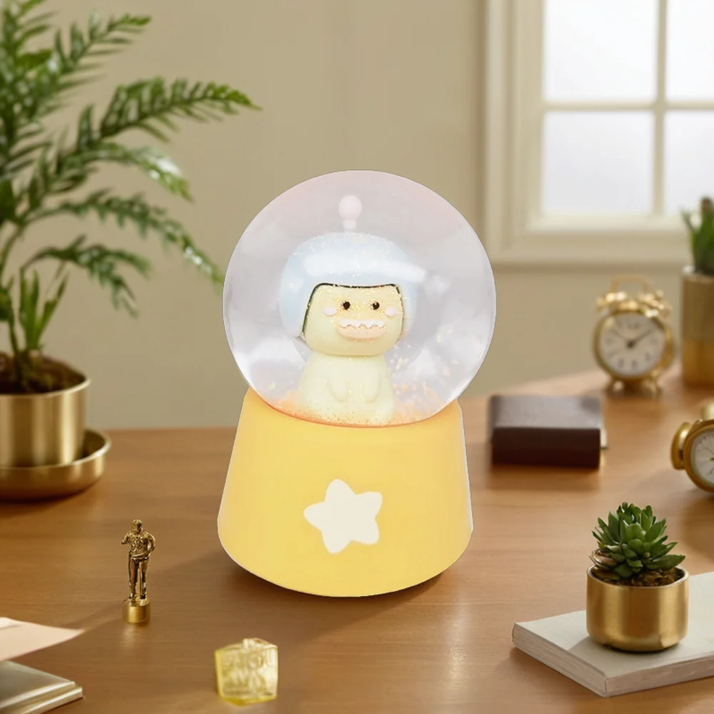 Unbrokenable Duck Snow Ball Maker 45mm Artificial Resin Snow Globe for Home Decoration for Children Items
