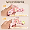 Pequeña trenza chica grab clip bolsa de material