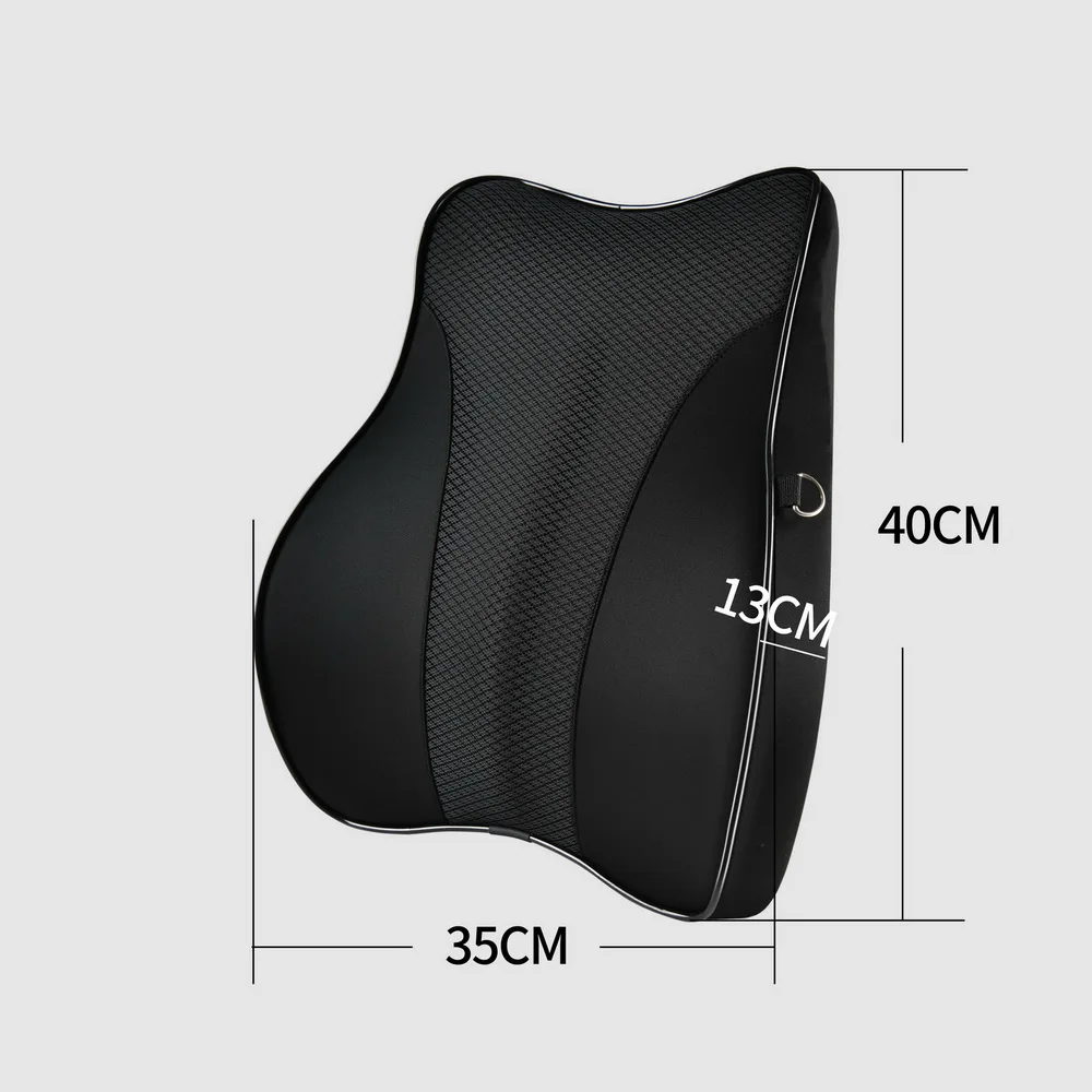 Высококачественная Регулируемая комфортная дышащая поясничная поддержка Универсальный подголовник автомобиля набор подушек для шеи
