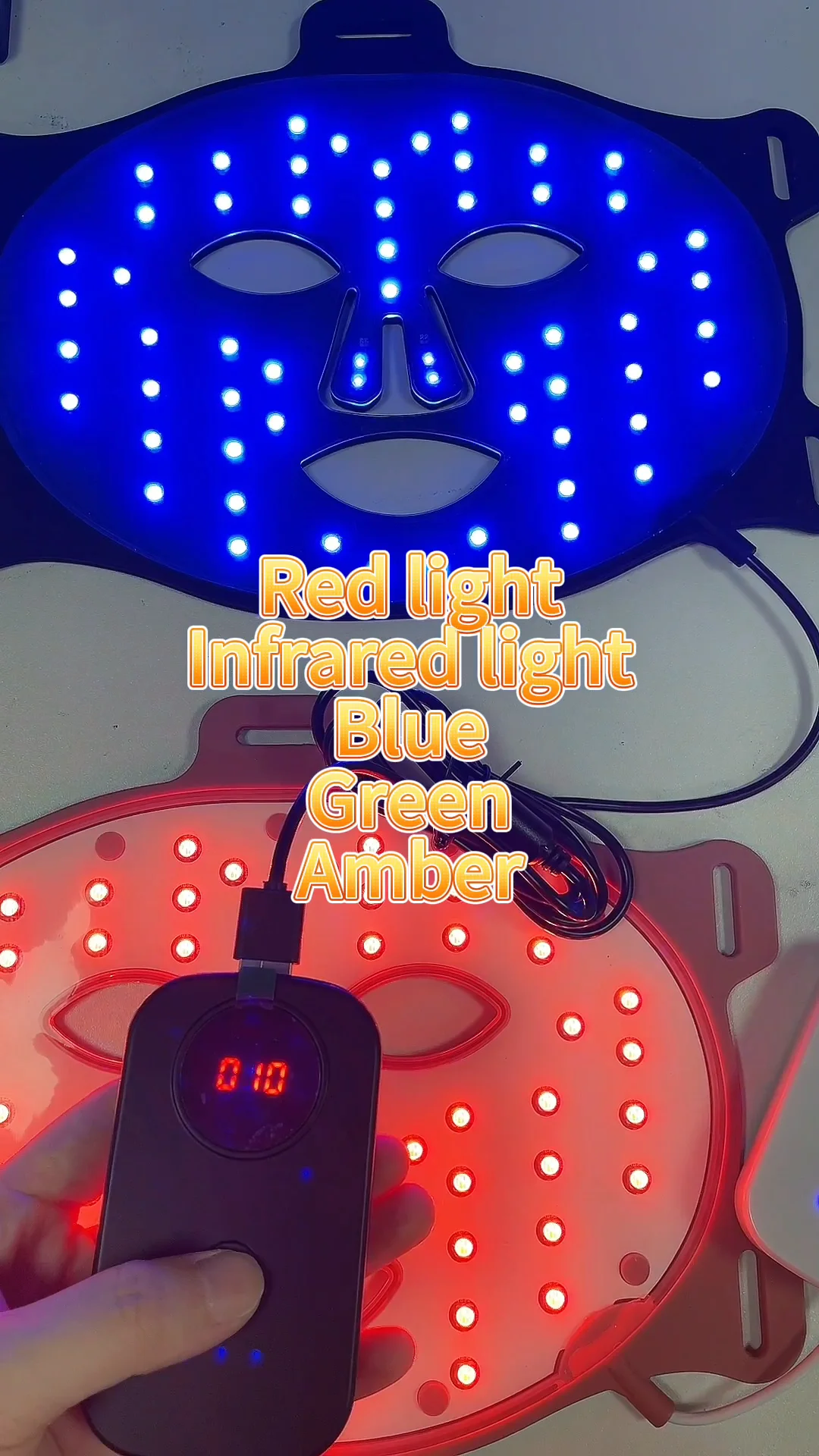 Skin Rejuvenation Red Infrared Light Photodynamic Therapy Led Face