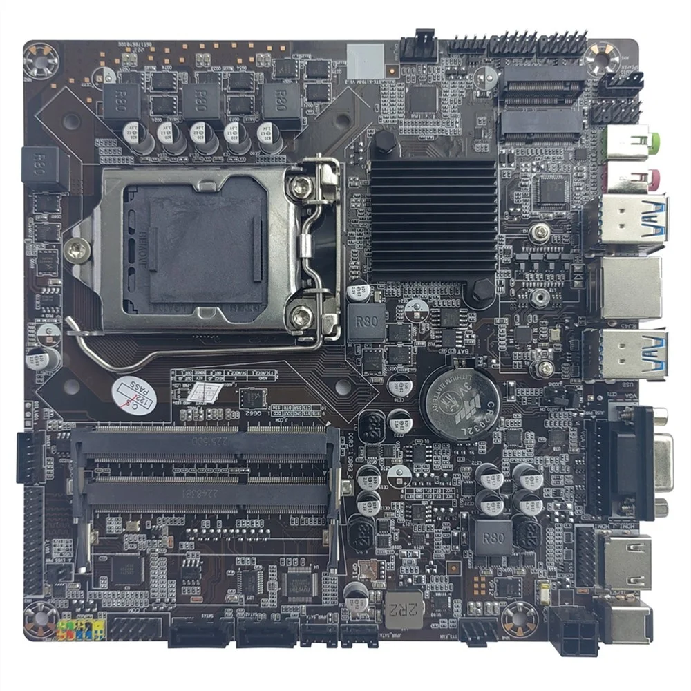 Mini ITX Motherboard LGA 1151 Based on H110 Chipset Supports I3, I5, I7 6th  7th 8th 9th Gen CPU