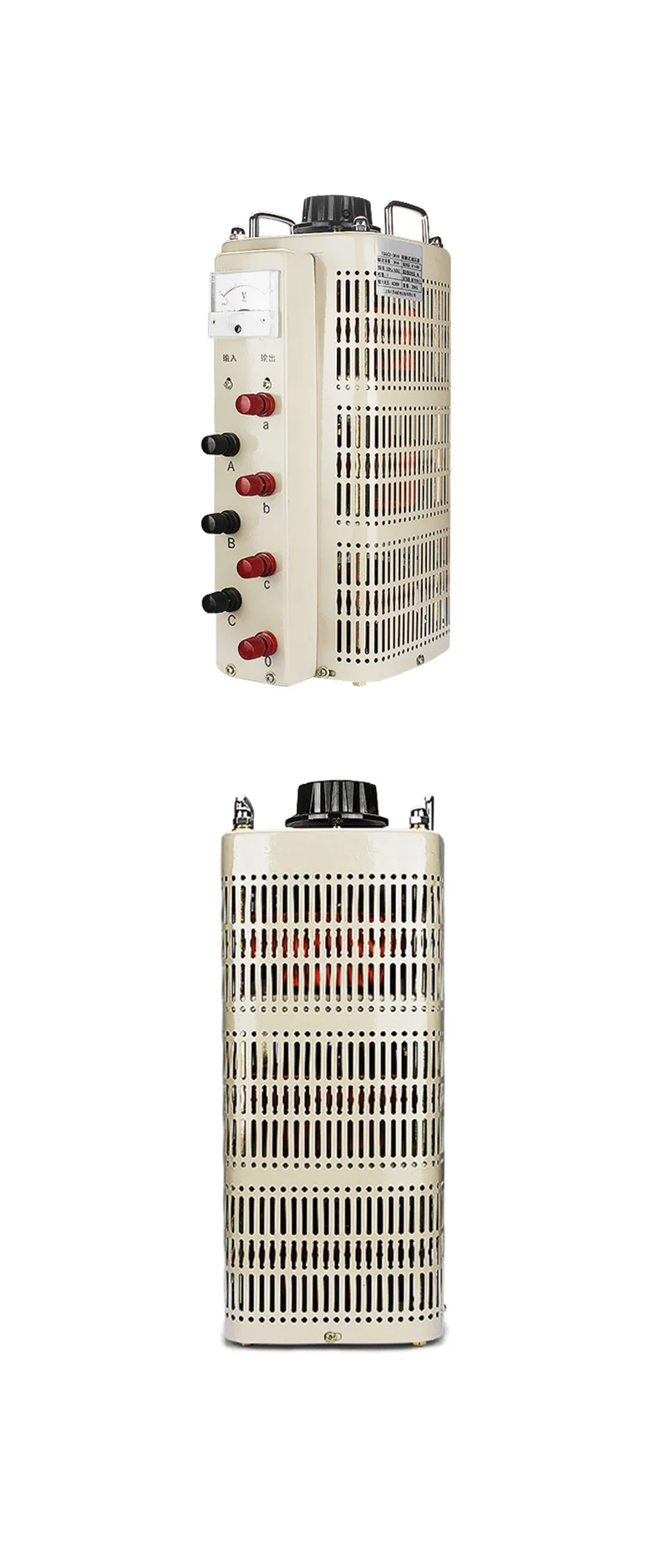TSGC2 6KVA Three Phase Adjustable Variac Variable Transformer Operation Variable Stabilizer