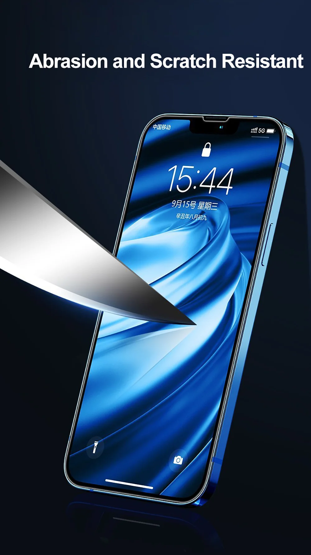 product laudtec premium screen protector for iphone 17 double shatterproof tempered glass easy installation frame 9h hardness-4
