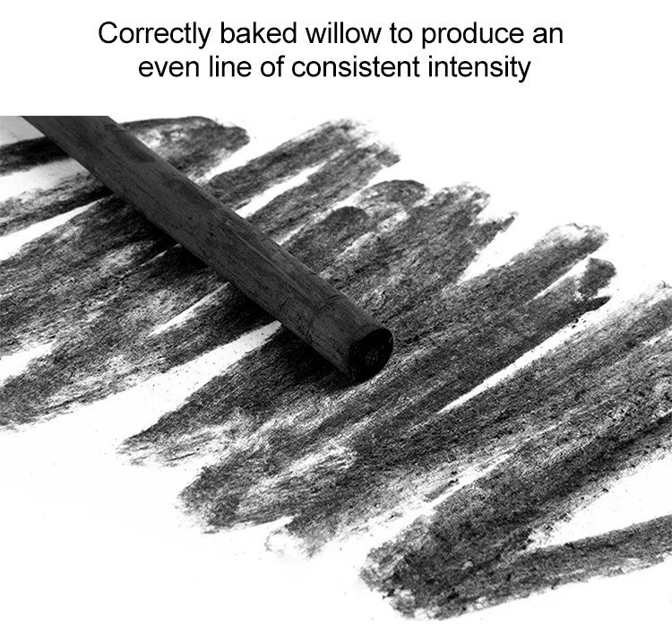 12pcs/box Sketching Drawing Charcoal Pencils And Charcoal Pencil Set Factory Direct Willow