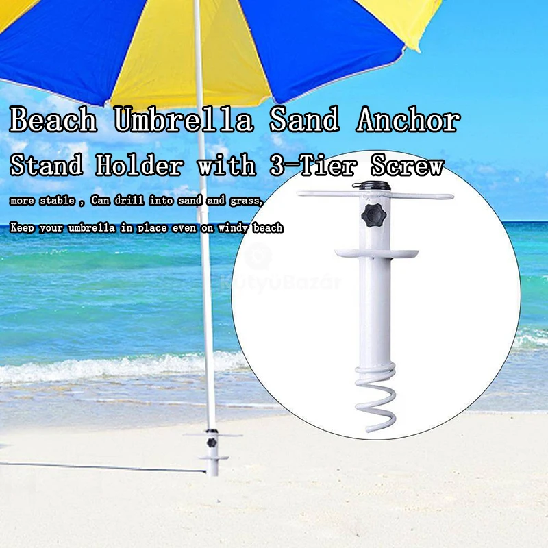 beach umbrella sand grabber