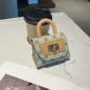 Sac carré à poignée - beige