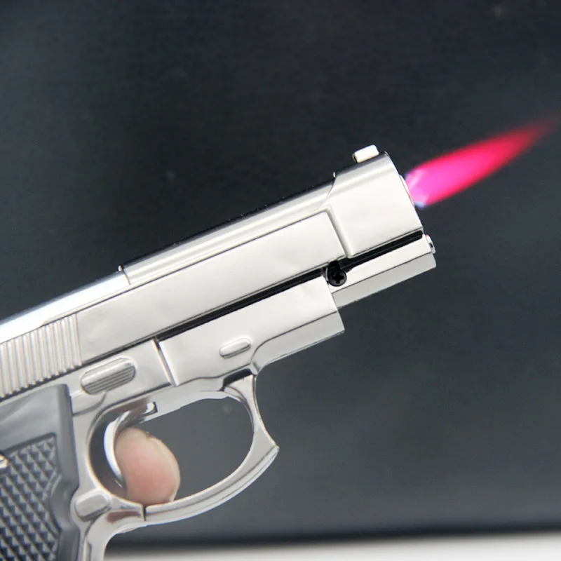 Revolver Small Pistol Creative Lighter Hanging Cigarette Gun Lighter ...