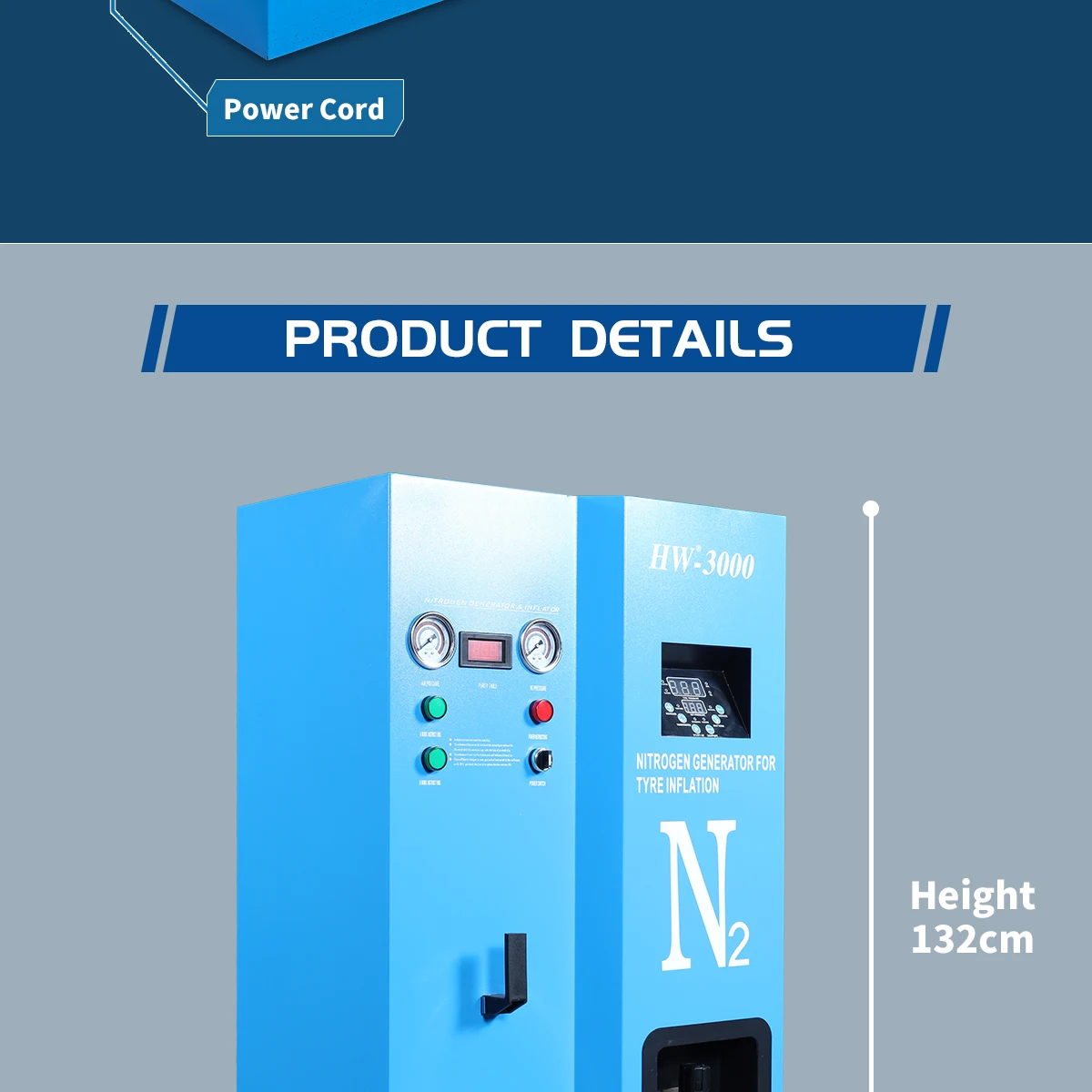 Hw3000 Car Tyre Inflator High Purity Nitrogen Generator Tyre Inflator