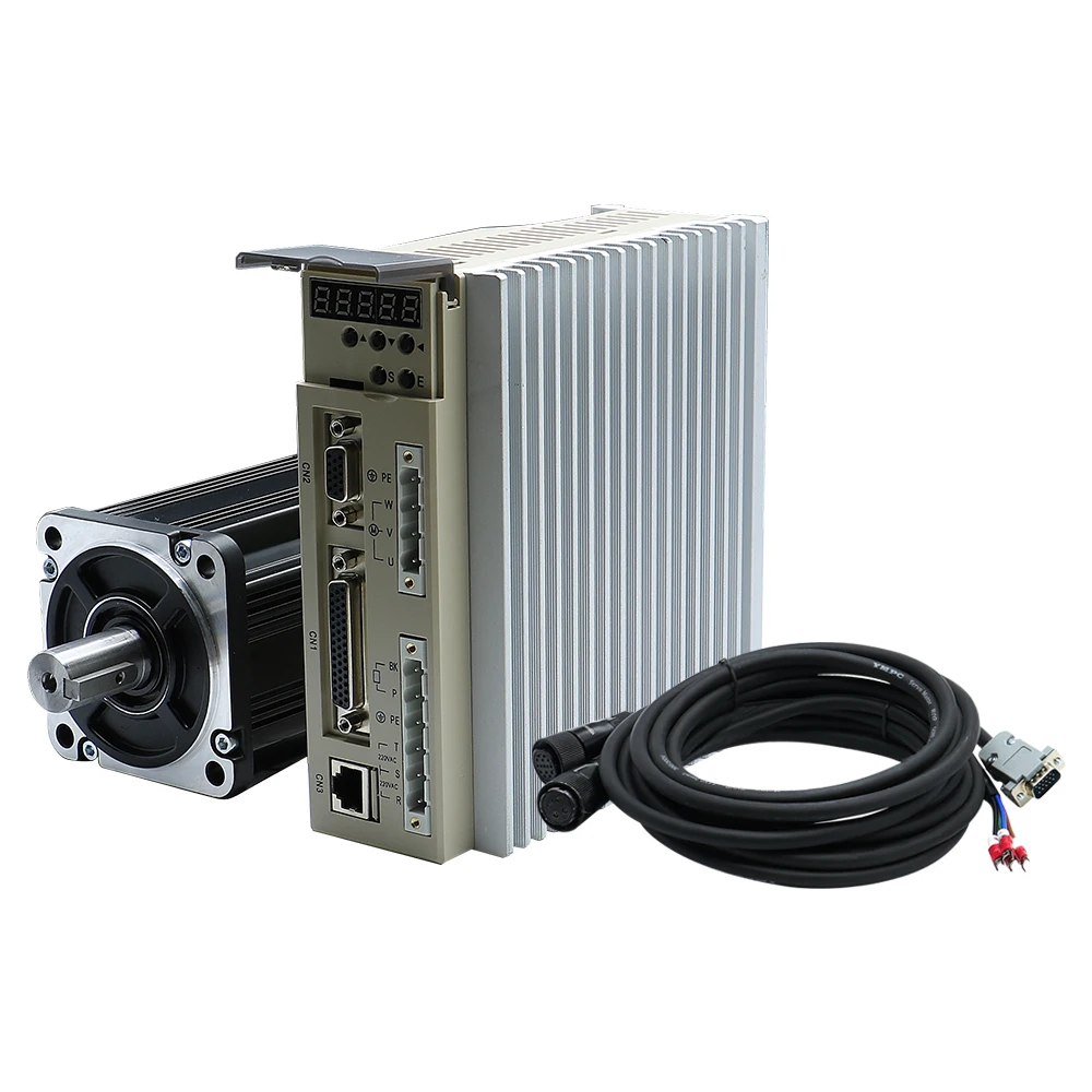 HLTNC Servo Motor 80ST-M04025 AC Induction Motor 220V 2500 Rpm 12 N.m High Peak Torque for CNC Machine Tools
