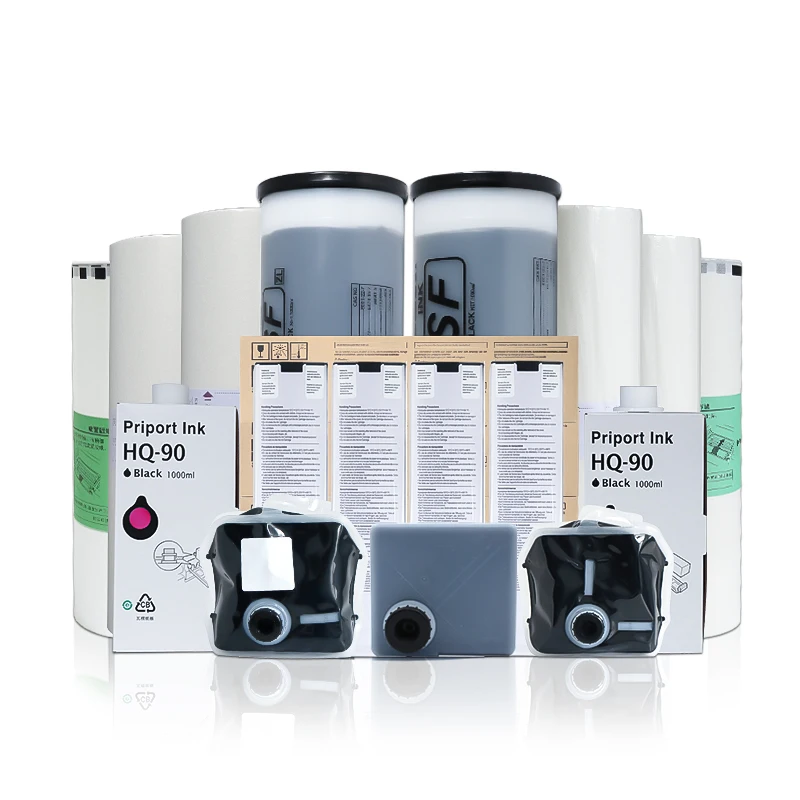 互換性のあるRiso CZ RZ RV A3マスターペーパーロールおよび複製インク