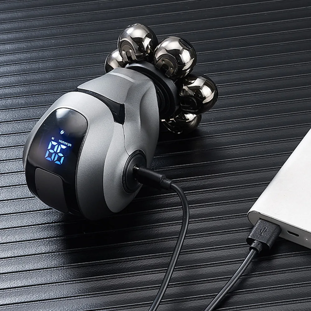 Men's Seven-Blade Multi-Functional Electric Shaver Waterproof USB Power Replacement for Face & Body Household Use factory