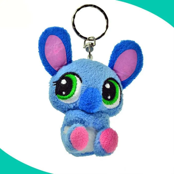 Custom Logo Stuffed Plush Brown Kangaroo Keychain with Your Own Design