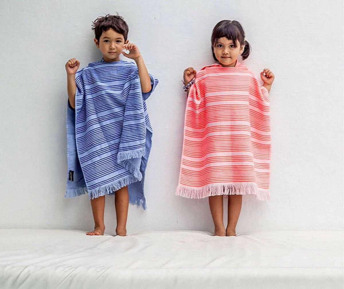 Striped Kids Towel Cotton Kids Poncho Towel Wetsuit Kids Hooded Towel supplier