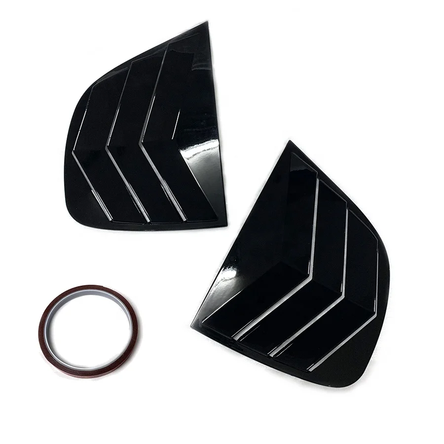 For Peugeott 308 2013 - 2015 Side Window Louver  Rear Window Shutter Side Vent Cover Trim 2014