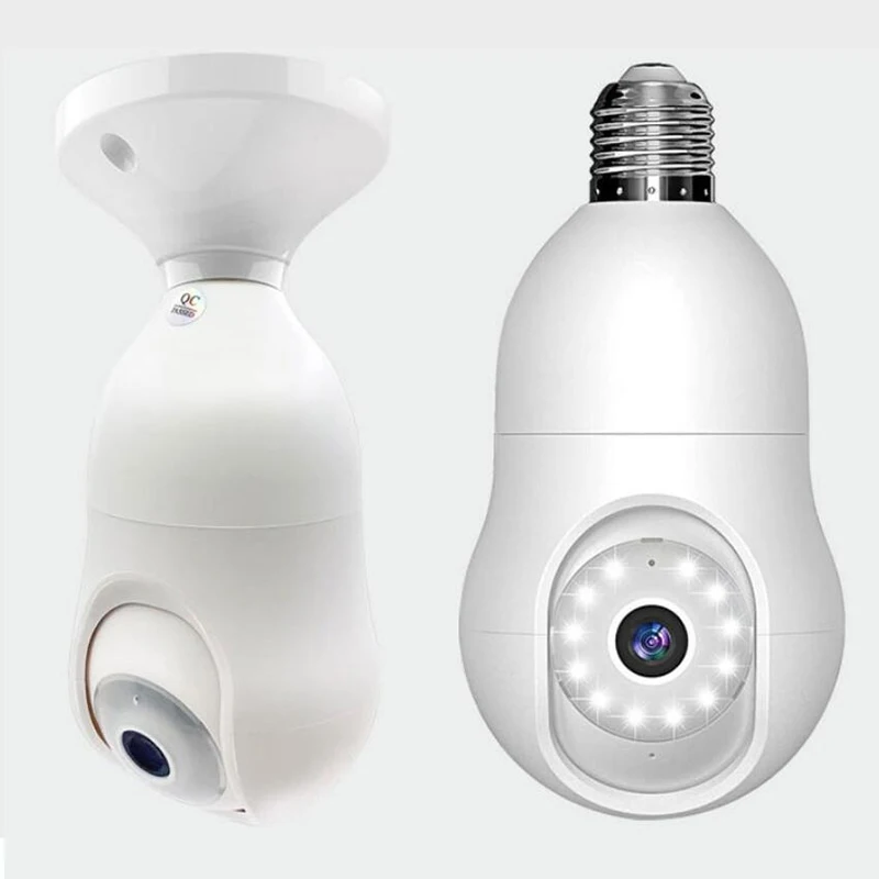 WIFI 360 Degree Home Security Ceiling Light Ip Camera Bulb Night Vision Ip Network Smart Hd Auto Mobile Tracking Bulb Camera