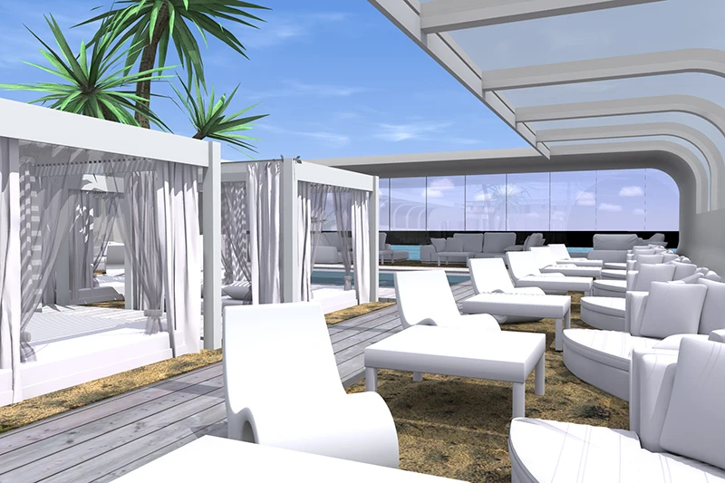 Modern Floating Center Club Water Bar Leisure Floating Platform