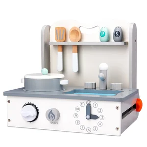 Unisex Children's Wooden Pretend Play Kitchen Set Educational Toy for Boys and Girls Birthday Gift MDF Material Box Packed