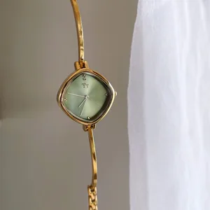 2026 New Gold Bracelet Women's Watch Luxury Simple Fashion Personalized Watch Valentine's Gift