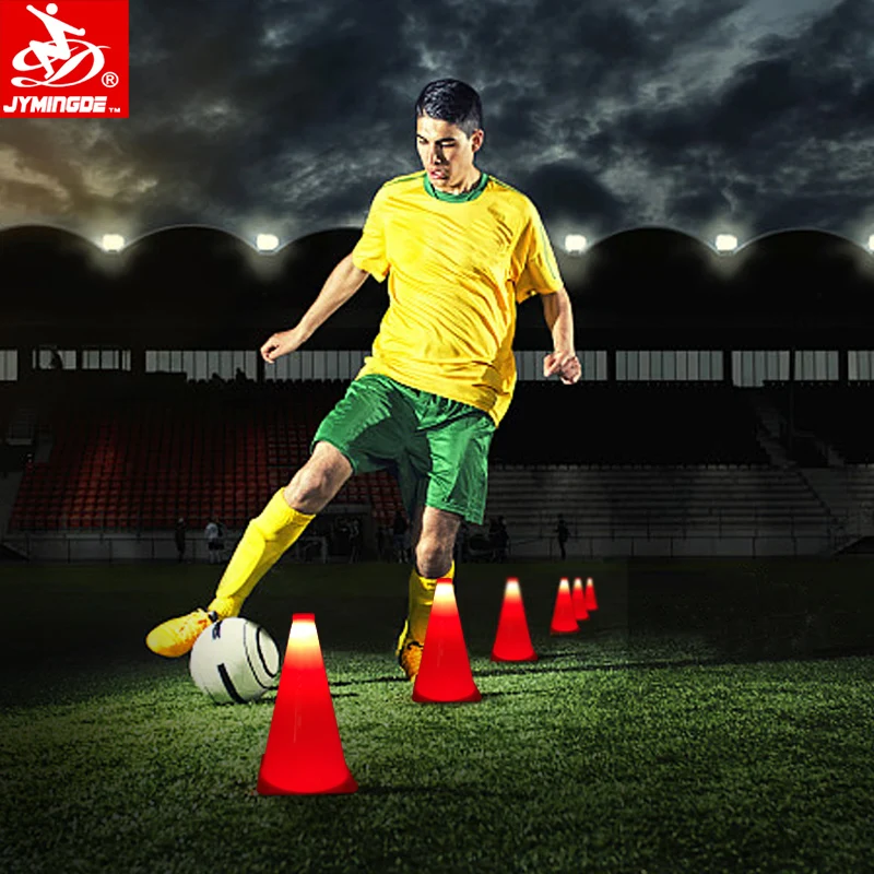Light up Glow in the Dark LED Football Conessoccer Sports Cones for Training