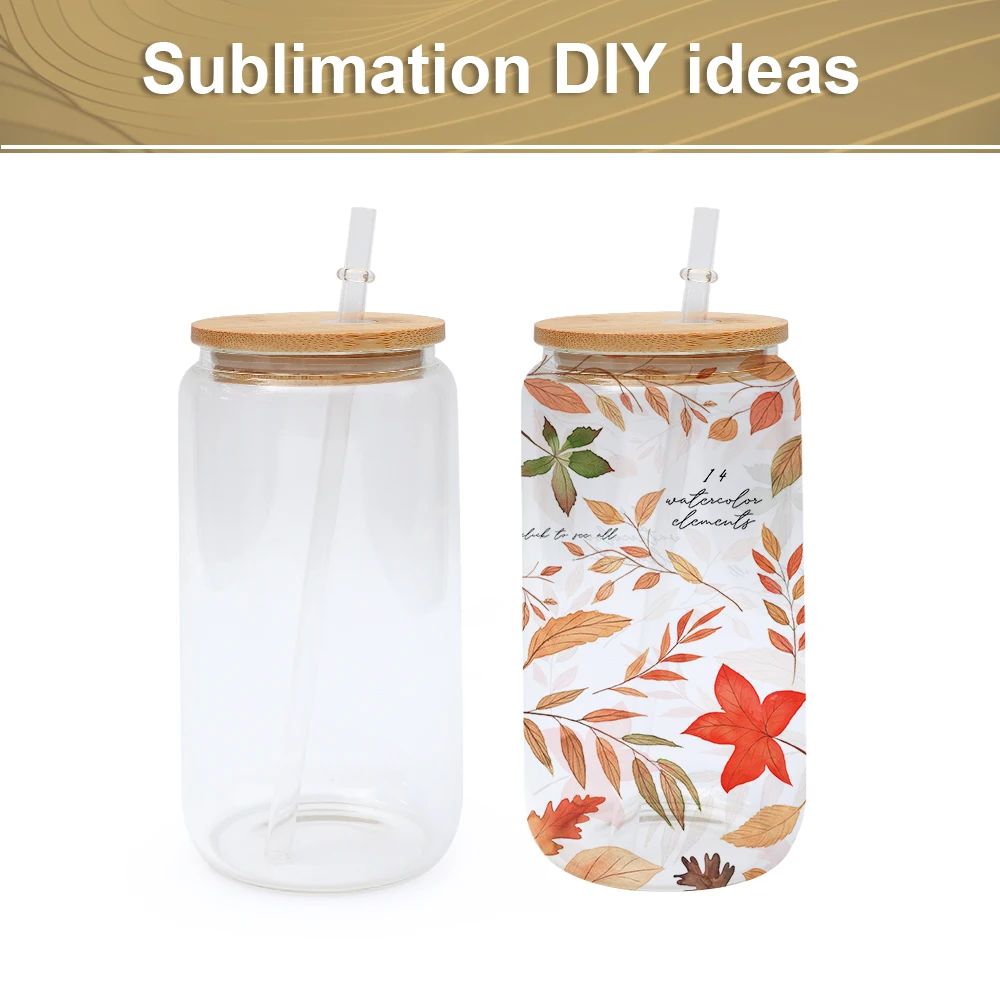 US$ 94.00 - RTS USA warehosue 16oz clear/frosted sublimation glass