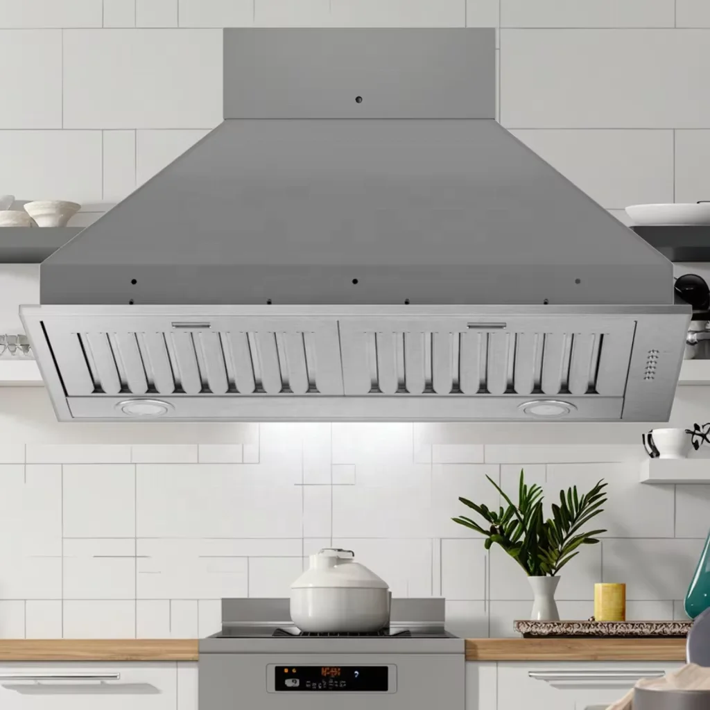 Electric Stainless Steel Range Hood Novel Design 60cm Kitchen Vent for Home Use with Free Spare Parts factory